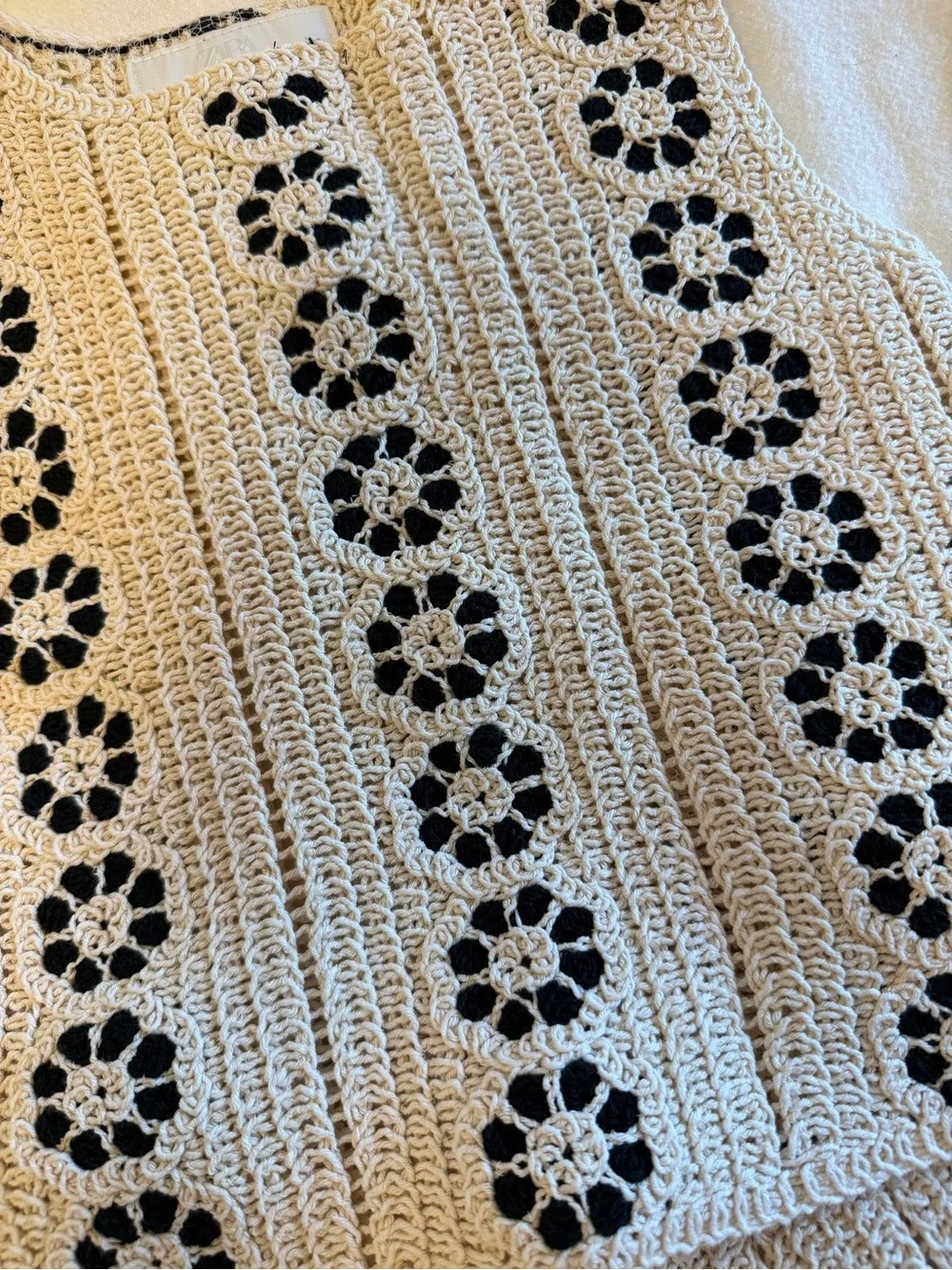 Zara Girls 8-9Y Crochet Two-Piece Set